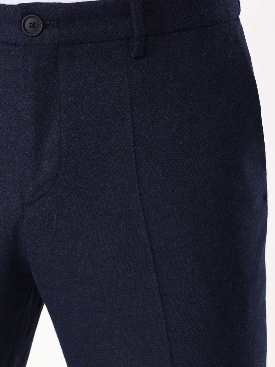 Брюки однотонные BOSS 50530644/405 Синий  Фото 5