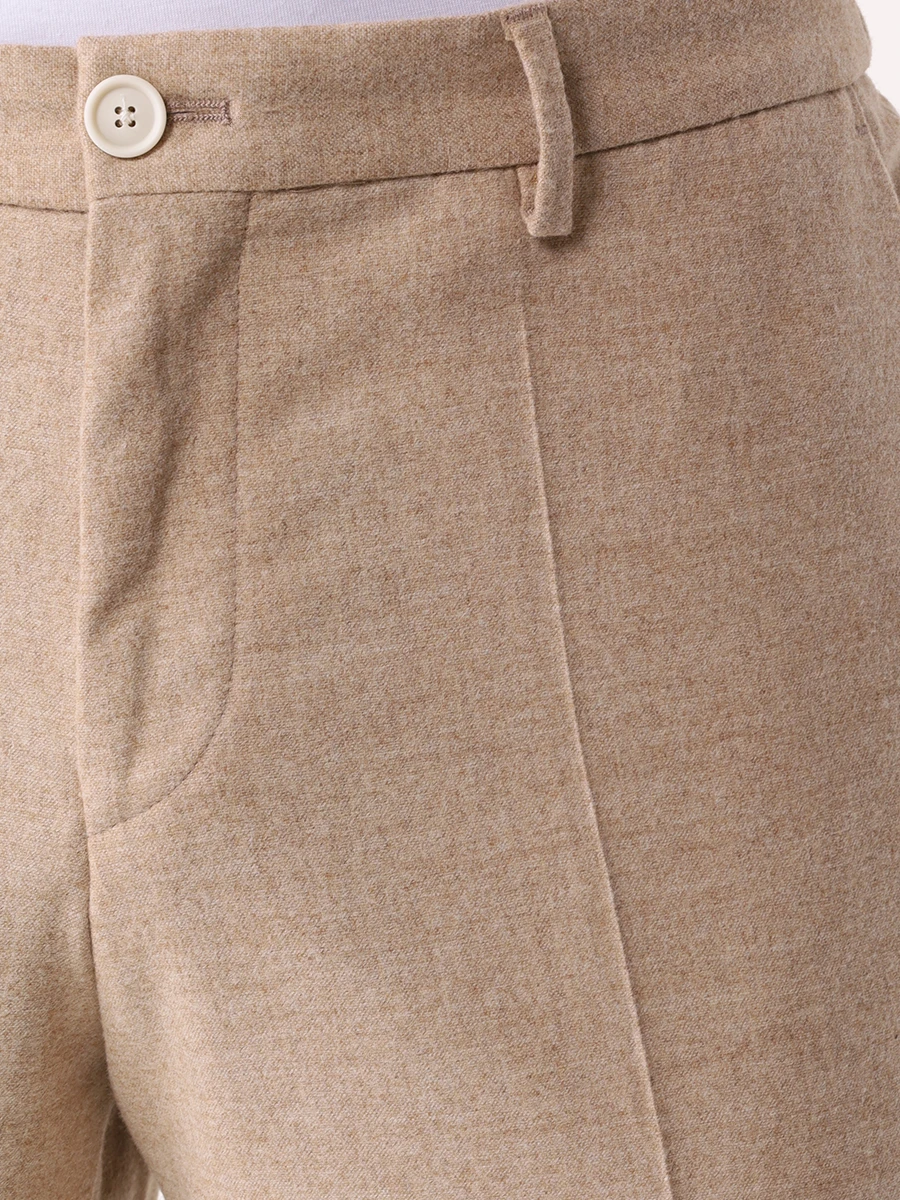 Брюки однотонные BOSS 50530644/131 Бежевый  Фото 5