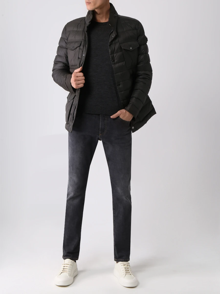 Джемпер шерстяной BOSS 50468239/002 Серый  Фото 2