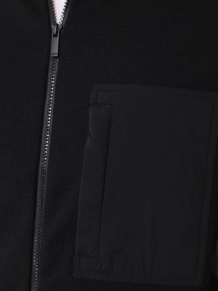 Куртка однотонная BOSS 50519652/001 Черный  Фото 5