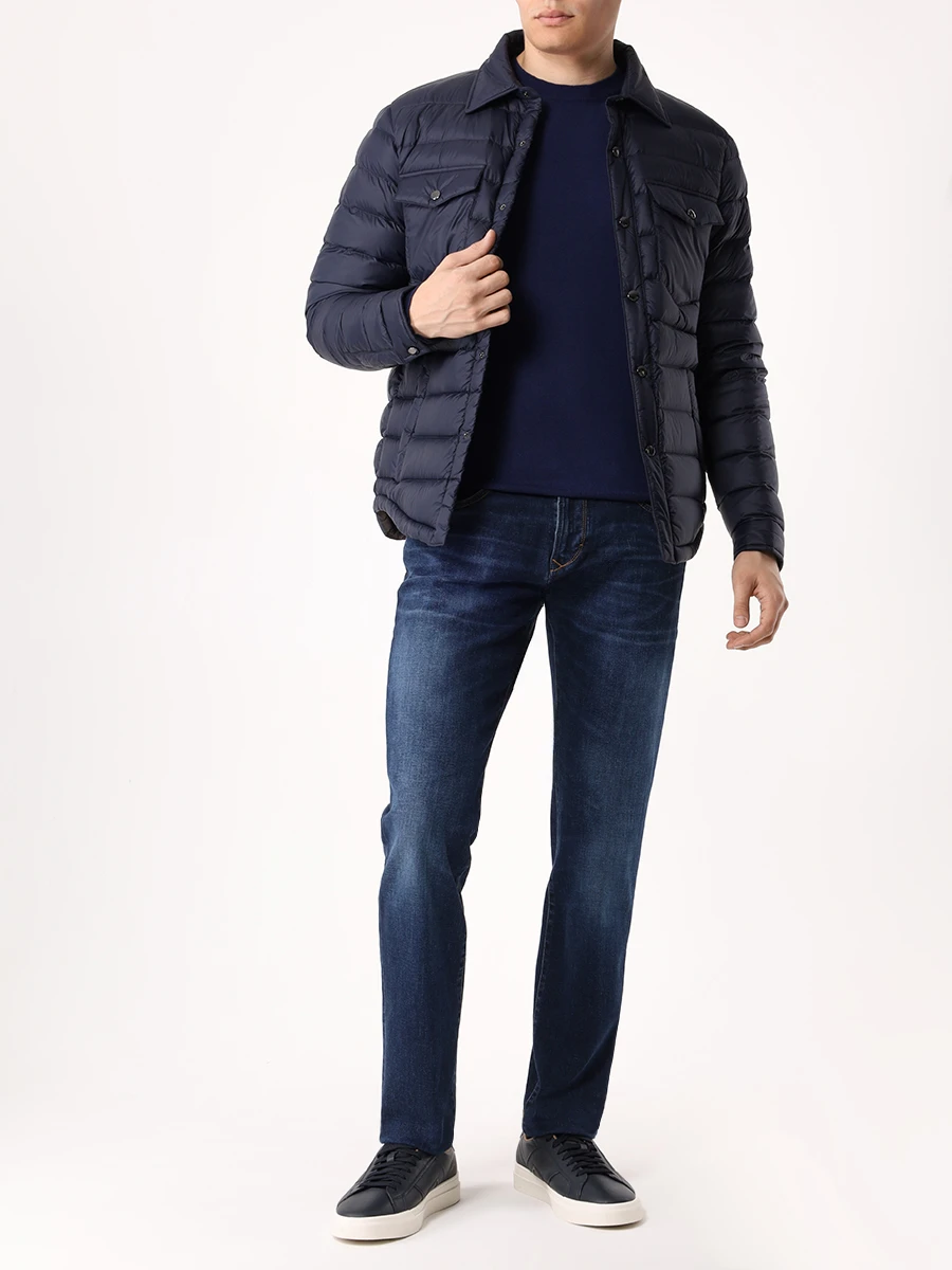 Джинсы Tapered Fit хлопковые BALDESSARINI B1 16516.1479 6815-JayDen Синий  Фото 2