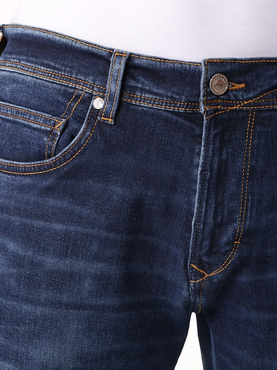 Джинсы Tapered Fit хлопковые BALDESSARINI B1 16516.1479 6815-JayDen Синий  Фото 5