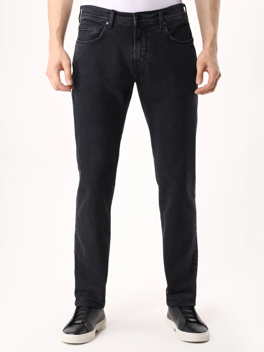 Джинсы Tapered Fit хлопковые BALDESSARINI B1 16506.1888 9807-JaYDen Черный  Фото 4