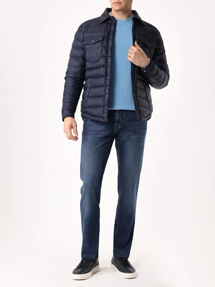 Джинсы Regular Fit хлопковые BALDESSARINI B1 16502.1423 6816 -Jock RF Синий  Фото 2