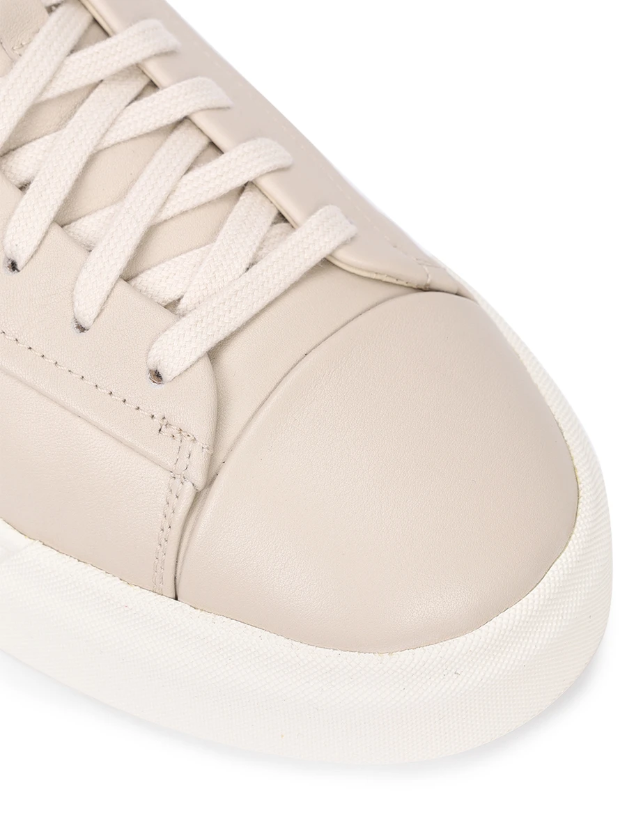 Кеды кожаные на меху SANTONI WBGG60943PNNPAIYE32 Бежевый  Фото 5