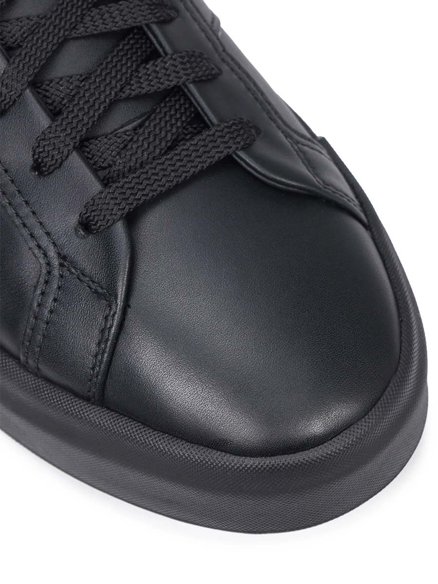 Кеды кожаные на меху SANTONI MBGG21932NEOPATFN20 Черный  Фото 5
