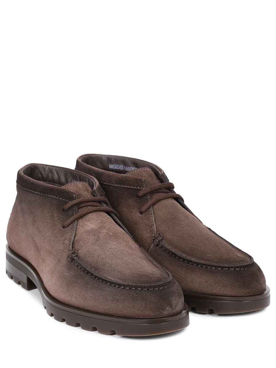 Ботинки замшевые SANTONI MGDG18609DTRAGEXT50 Коричневый  Фото 2