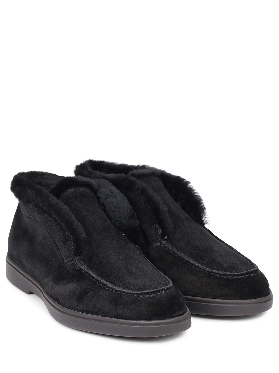 Ботинки замшевые SANTONI WUYG58457NERAPFRN01 Черный  Фото 2