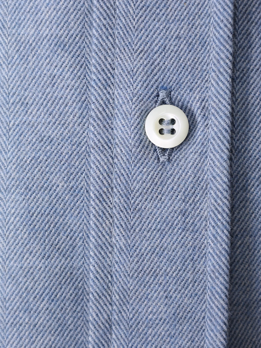 Рубашка Easy Fit из хлопка и лиоцелла BRUNELLO CUCINELLI MY6370627 C016 Голубой  Фото 6