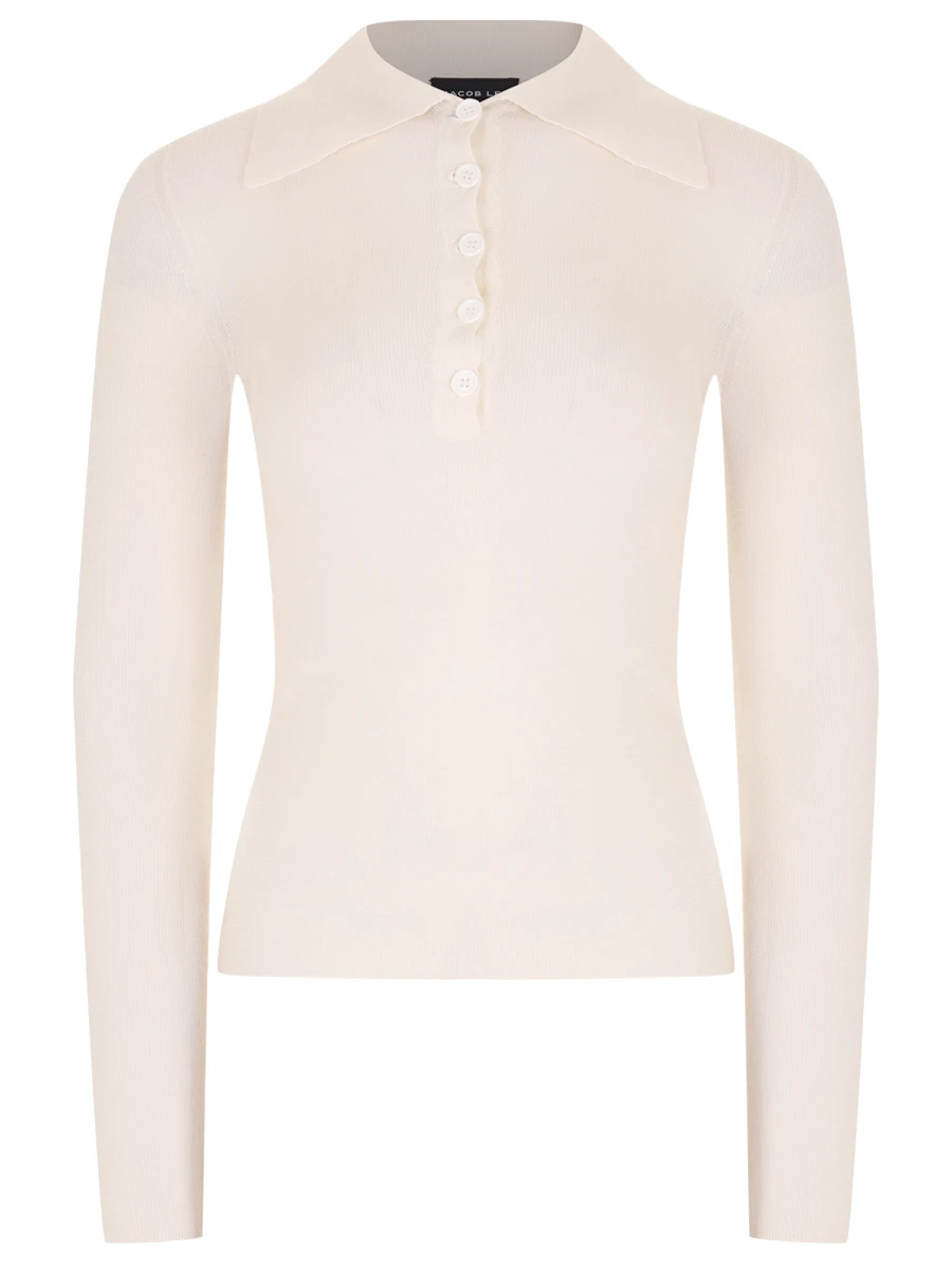 Поло кашемировое JACOB LEE WKS027AW24TF Кремовый 
