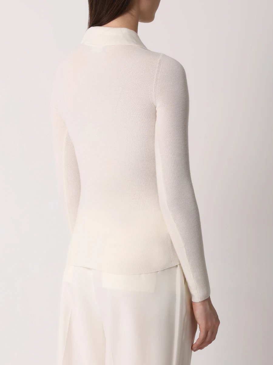 Поло кашемировое JACOB LEE WKS027AW24TF Кремовый  Фото 3