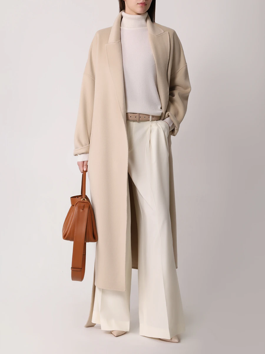 Водолазка кашемировая JACOB LEE WKST023AW24TF-1 Кремовый  Фото 2