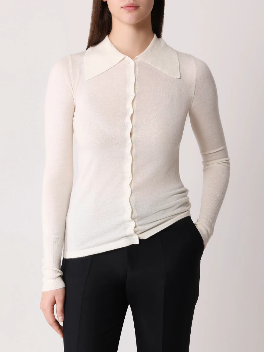 

Рубашка кашемировая, Кремовый, WKS025AW24TF