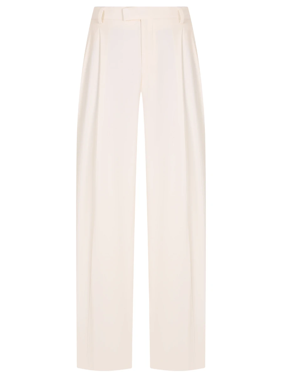 Брюки шерстяные JACOB LEE WWP050AW24TF Белый 