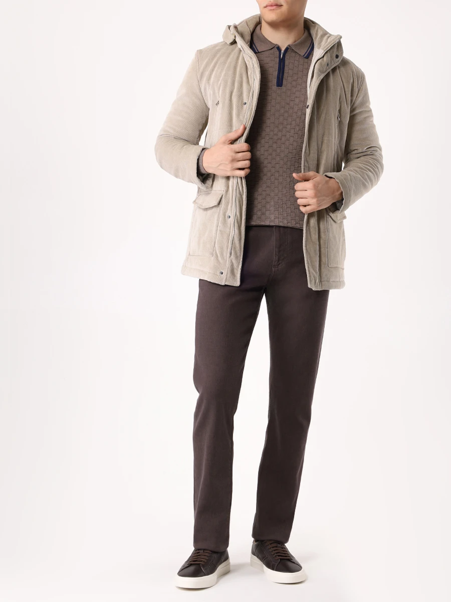 

Поло шерстяное, Коричневый, 124-8050 250