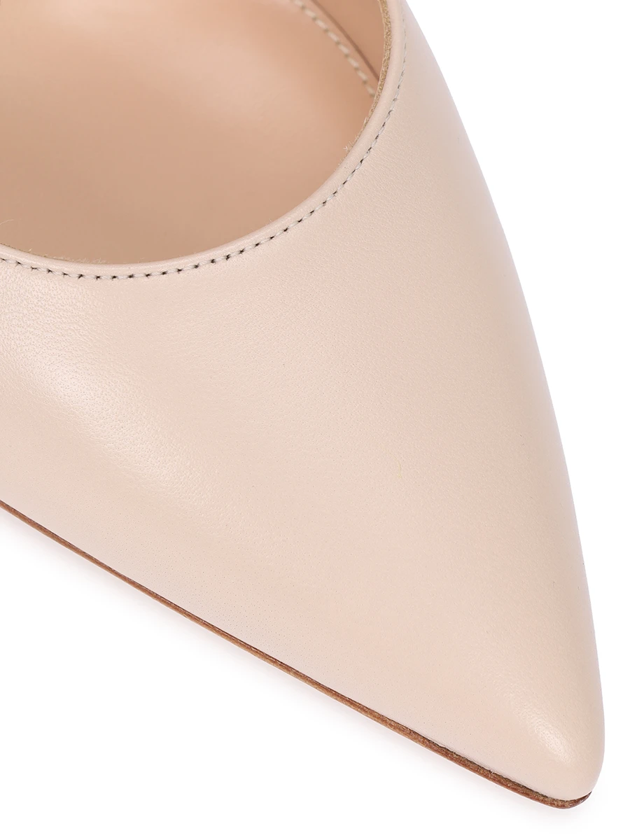 Туфли кожаные Gianvito GIANVITO ROSSI G28470-15RIC-NAPMOUS Бежевый  Фото 5