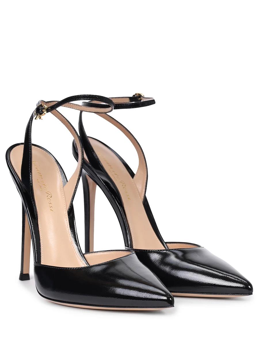 Туфли кожаные Cara GIANVITO ROSSI G95416-11RIC-NUINERO Черный  Фото 2