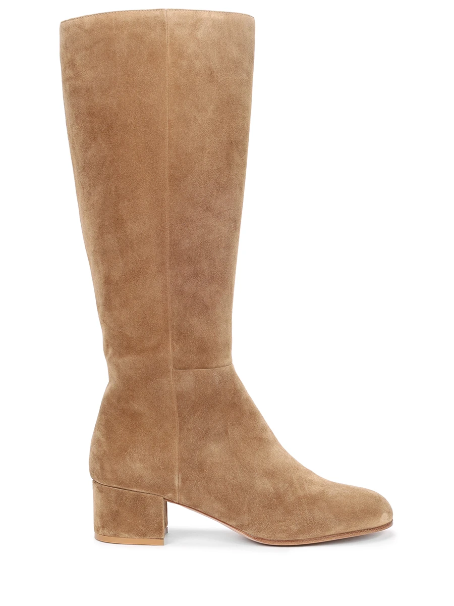 Сапоги замшевые GIANVITO ROSSI G80163.45RIC.C4FCMCI Бежевый 
