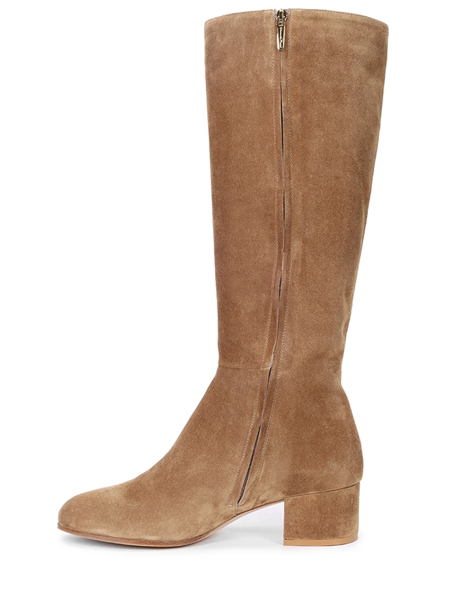 Сапоги замшевые GIANVITO ROSSI G80163.45RIC.C4FCMCI Бежевый  Фото 3