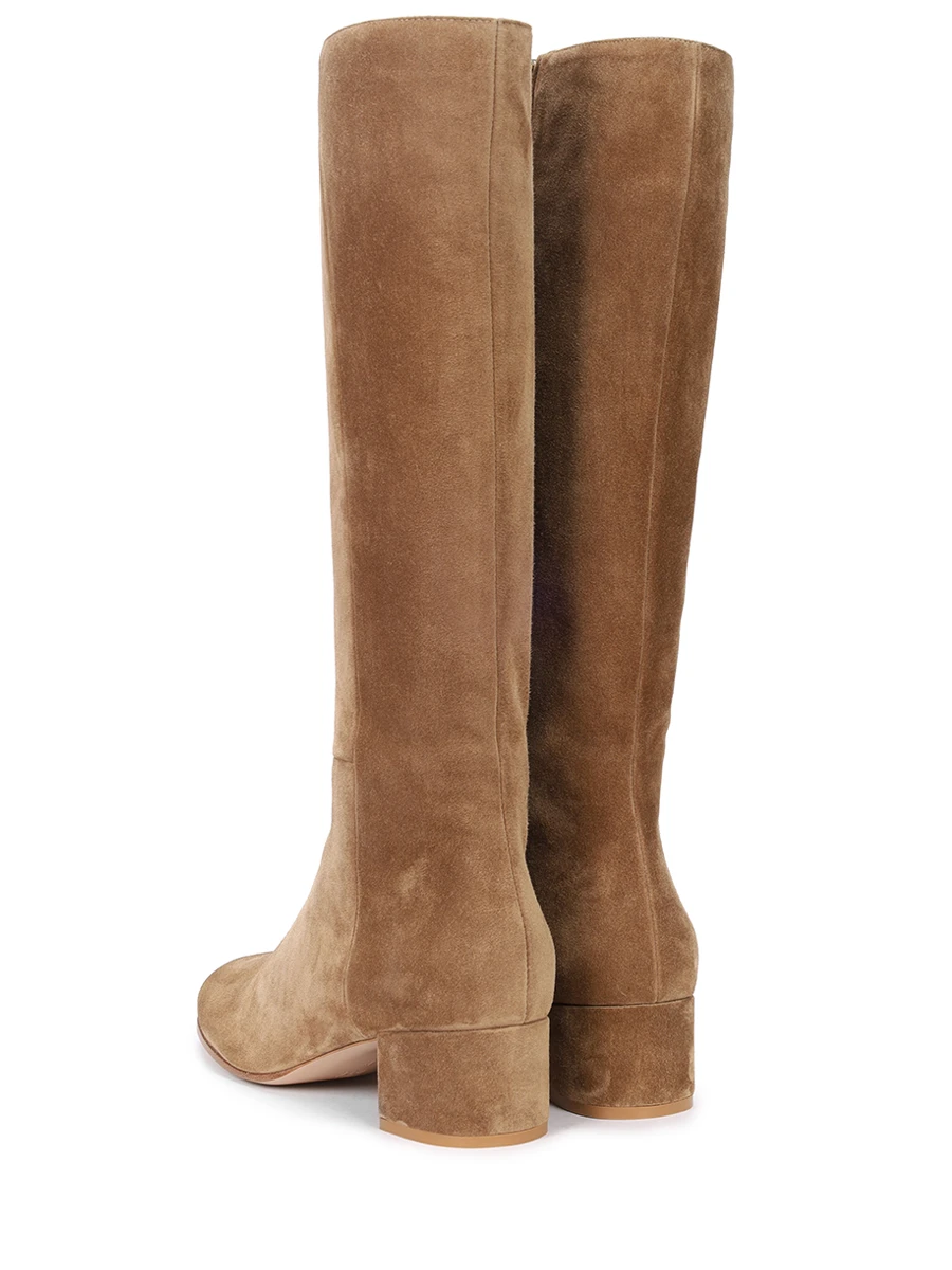 Сапоги замшевые GIANVITO ROSSI G80163.45RIC.C4FCMCI Бежевый  Фото 4