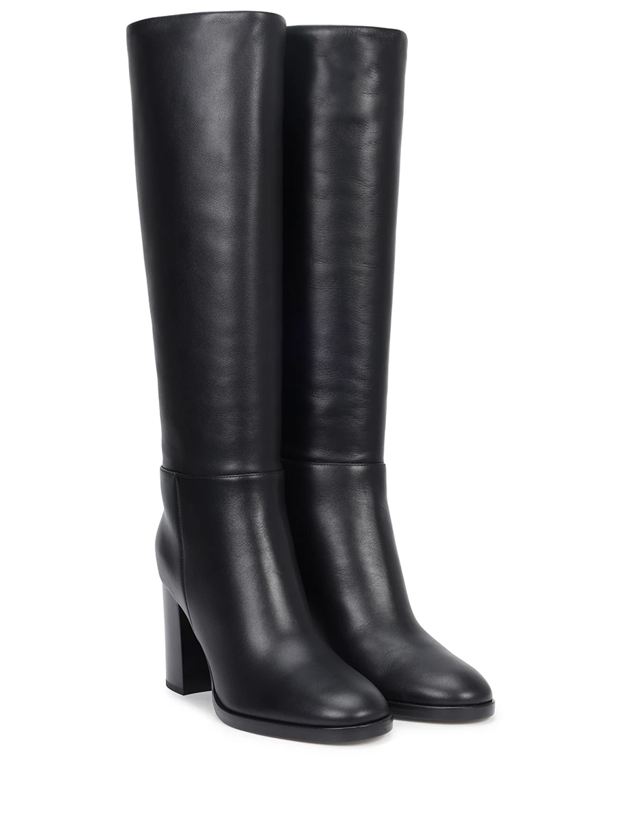 Сапоги кожаные GIANVITO ROSSI G80488.85CUO.VGUNENE Черный  Фото 2