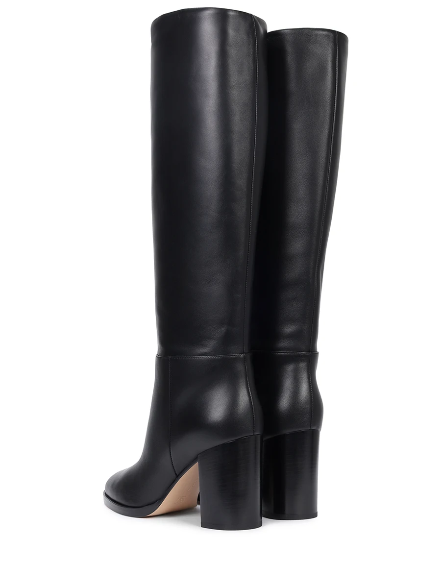 Сапоги кожаные GIANVITO ROSSI G80488.85CUO.VGUNENE Черный  Фото 4