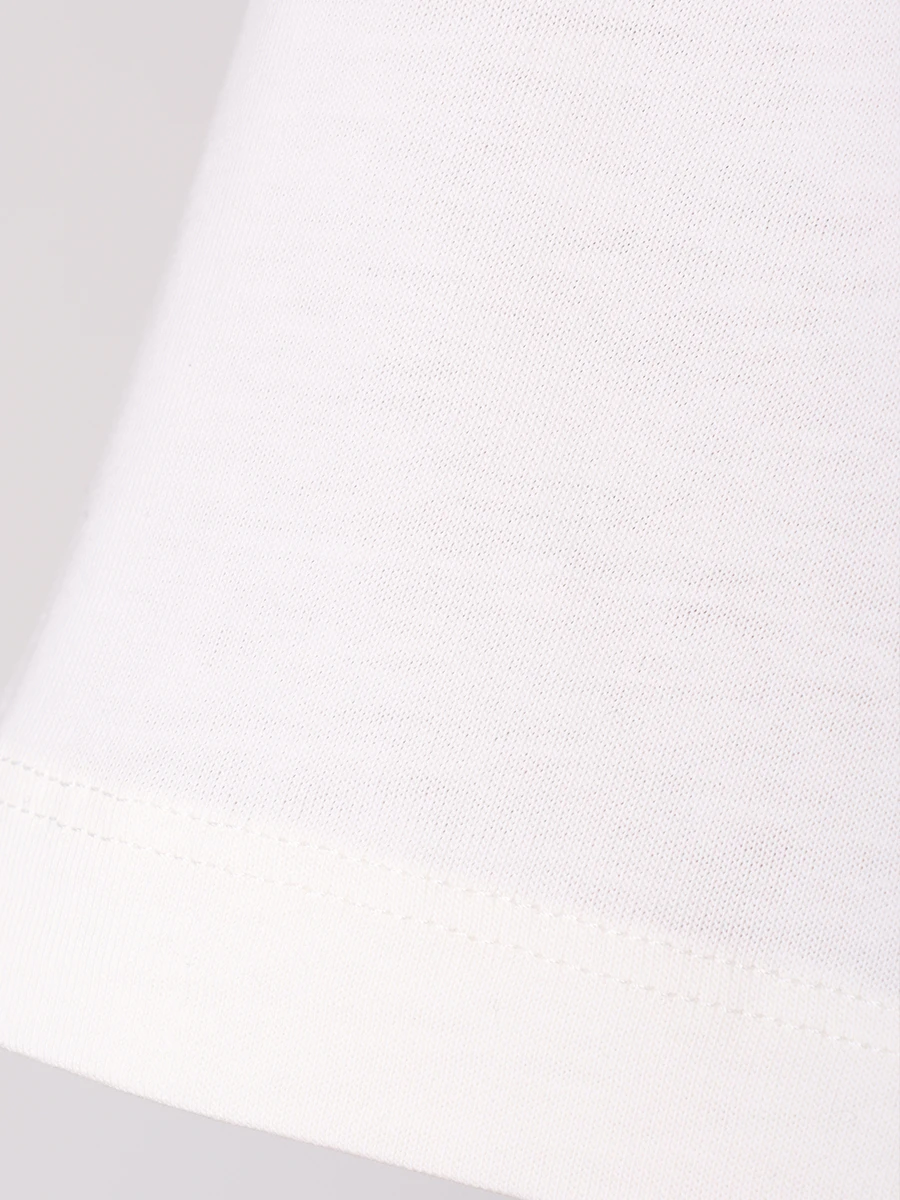 

Футболка хлопковая, Белый, CFABM01402 OFF WHITE