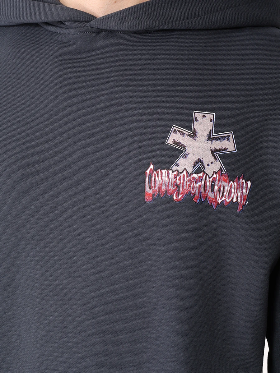 

Худи хлопковое, Серый, CFABM01396 FERRO