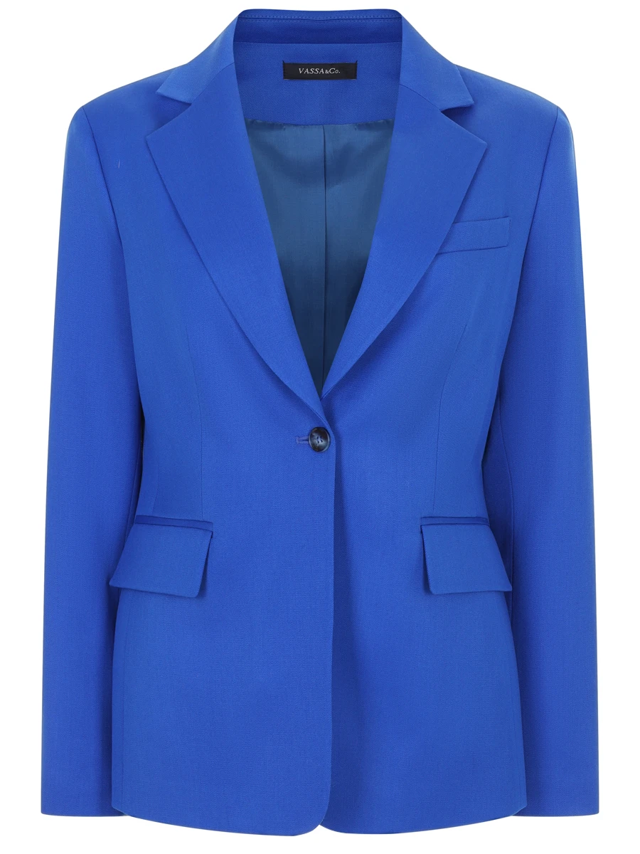 

Пиджак шерстяной, Синий, V245476-2080C64