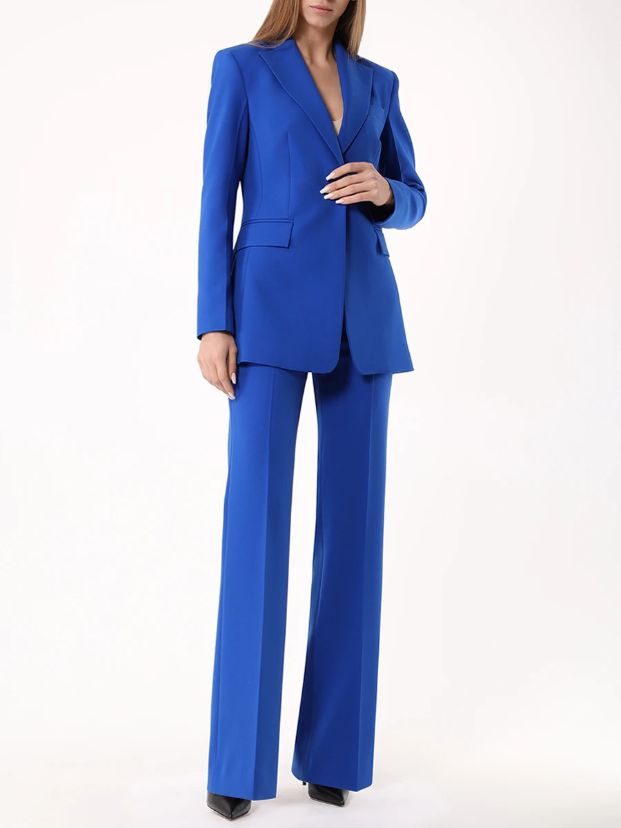 Брюки однотонные VASSA&CO V248688-2058C64 Синий  Фото 2