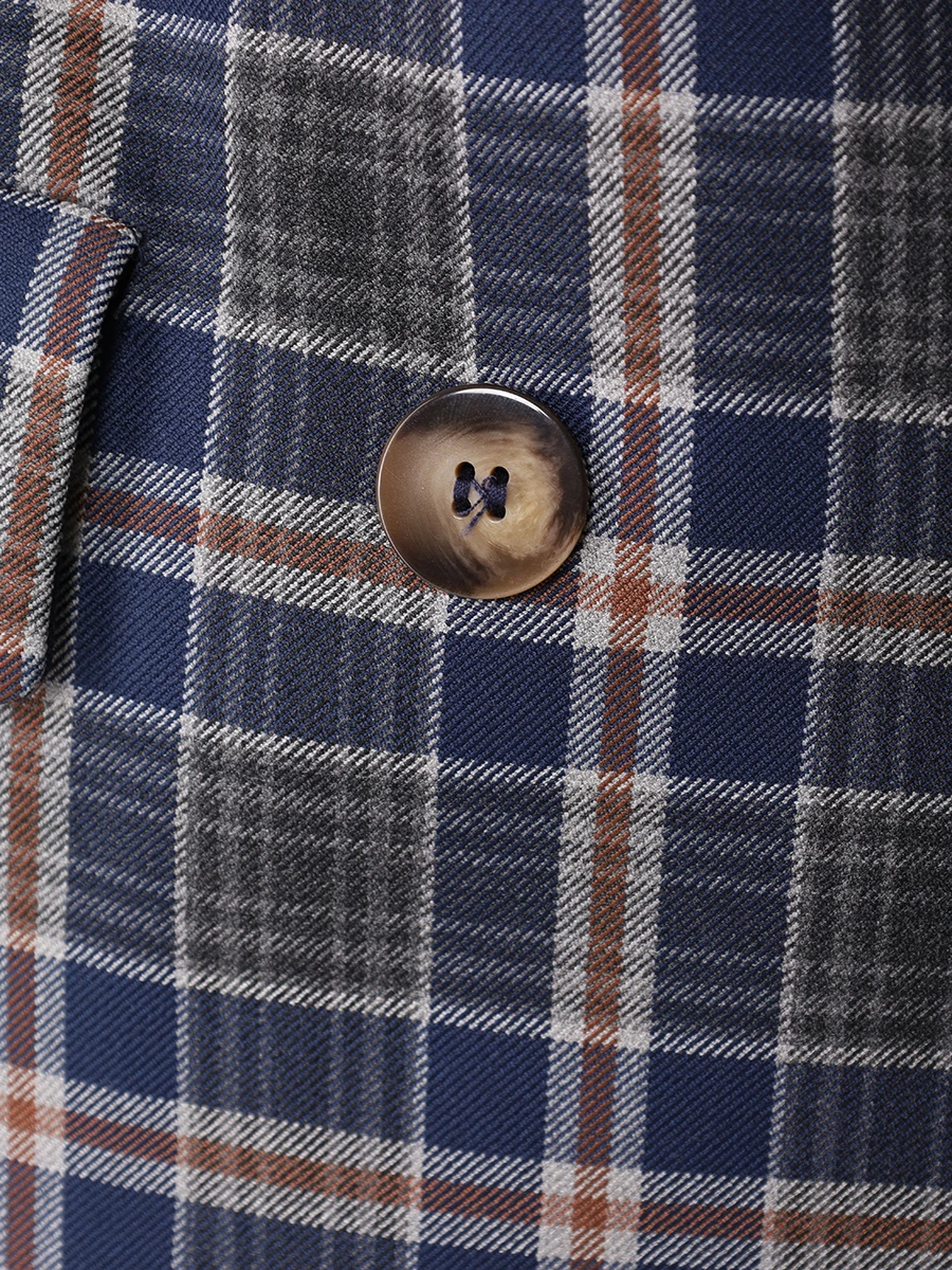 

Пиджак в клетку, Синий, Q107P0740001