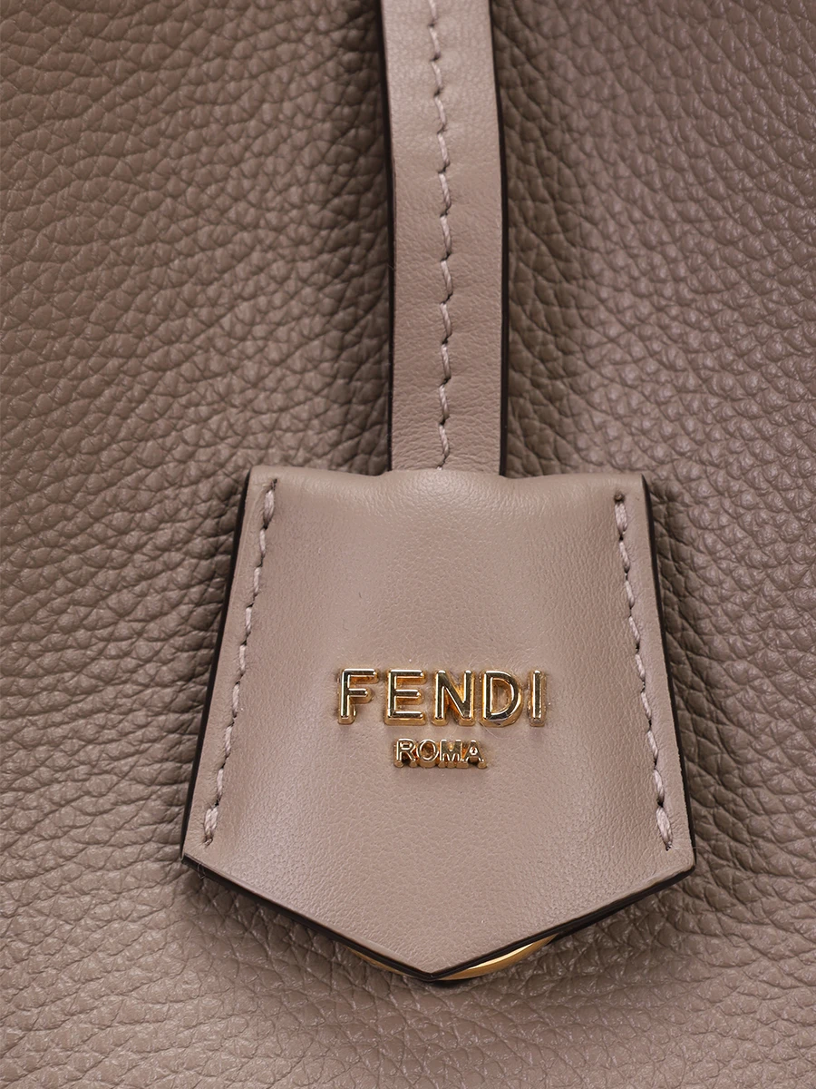 Сумка кожаная FENDI 8BH414 APZA F11WS Бежевый  Фото 5