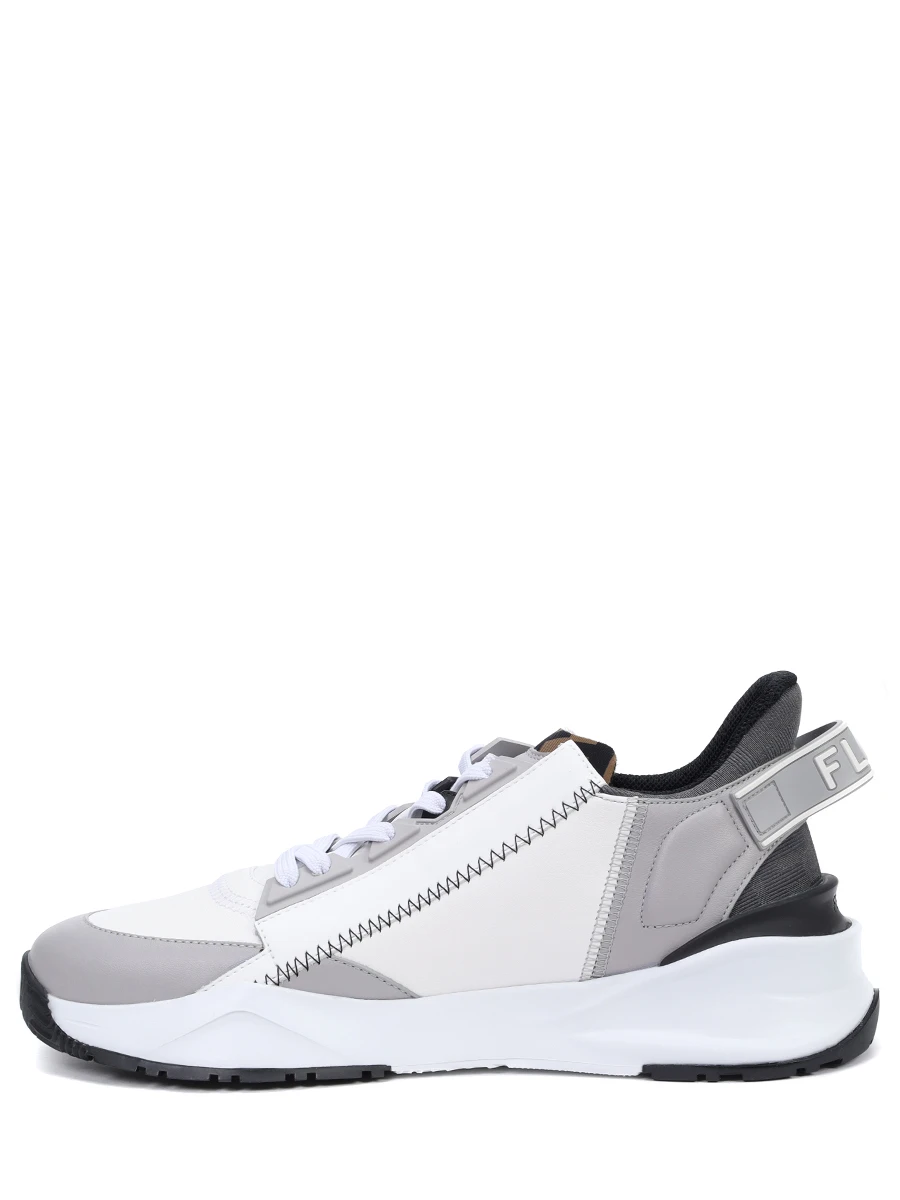 Кроссовки комбинированные FENDI 8E8035 AJZH F1PX8 Белый  Фото 3