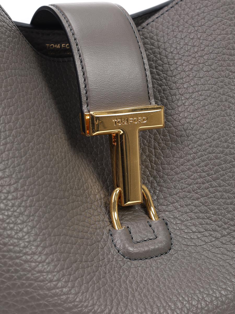 Сумка кожаная TOM FORD L1743-LCL387X 1G003 Серый  Фото 5