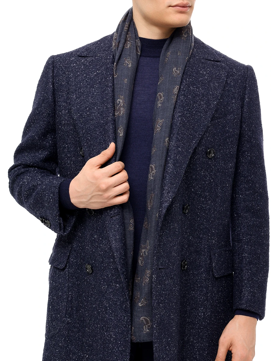 Шарф с узором STILE LATINO STM22404 B30 Синий  Фото 2