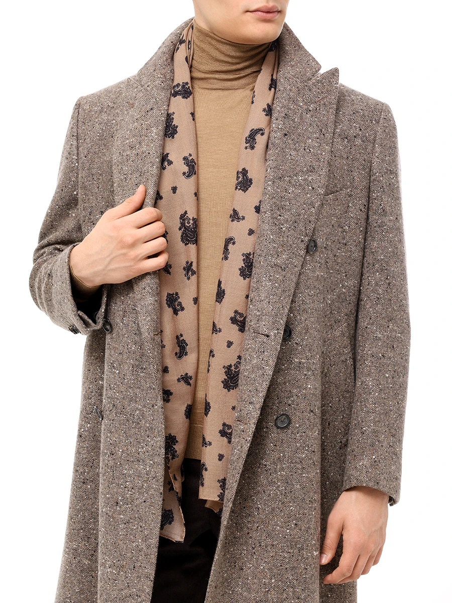 Шарф с принтом STILE LATINO STM22404 N15 Бежевый  Фото 2