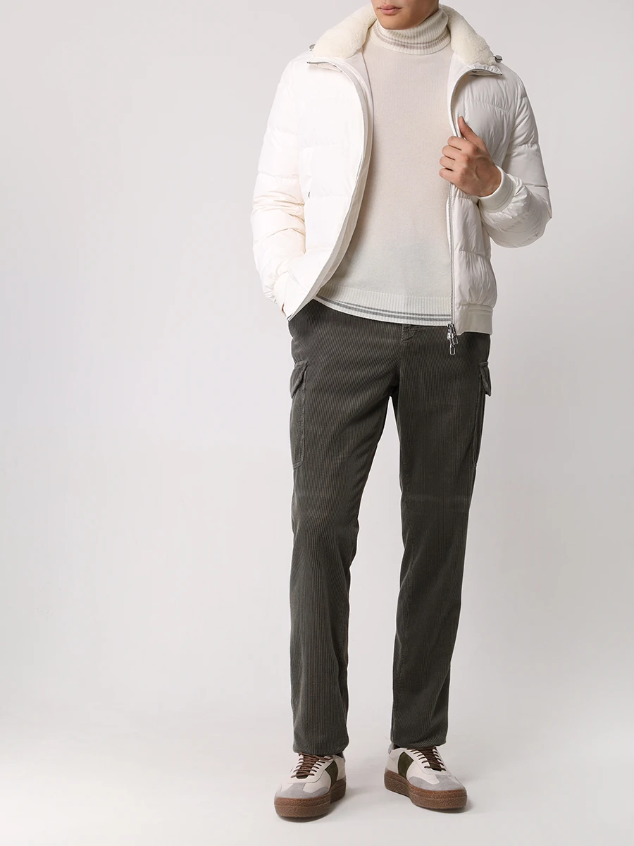 Брюки-карго вельветовые BRUNELLO CUCINELLI M280DE1890 C6315 Зеленый  Фото 2