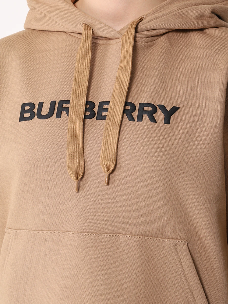 Худи хлопковое BURBERRY 8084756 Бежевый  Фото 5