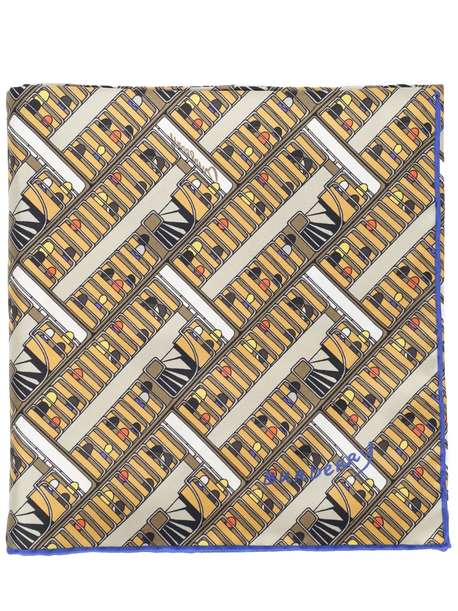 Платок шелковый BURBERRY 8093229 A4558 Принт 