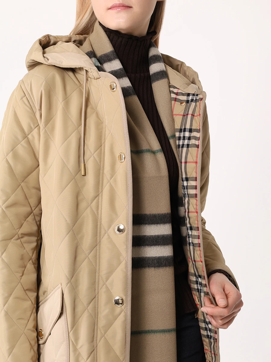 Шарф кашемировый BURBERRY 8091006 C1167 Зеленый  Фото 2