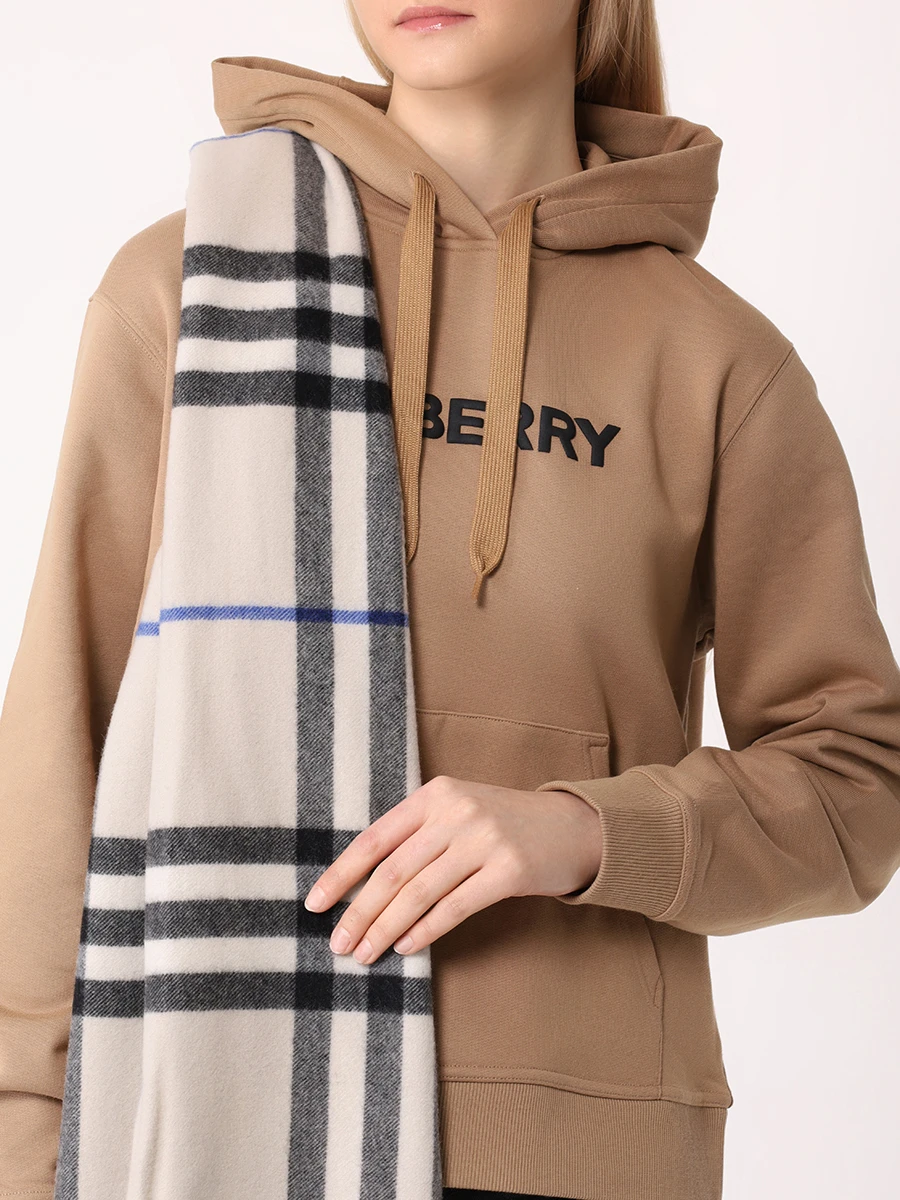Шарф кашемировый BURBERRY 8085930 A3888 Зеленый  Фото 2