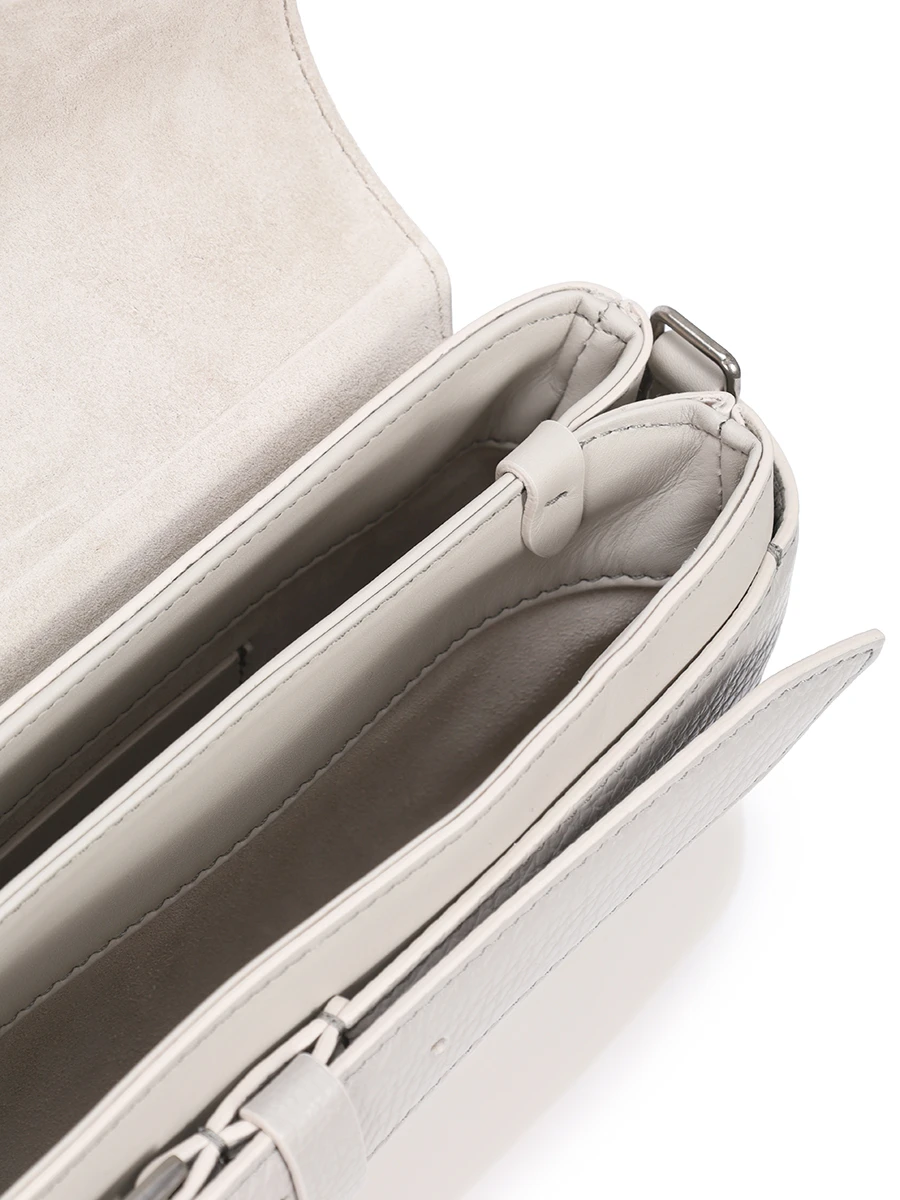 Сумка кожаная BRUNELLO CUCINELLI MBHED2617 C9593 Серый  Фото 4
