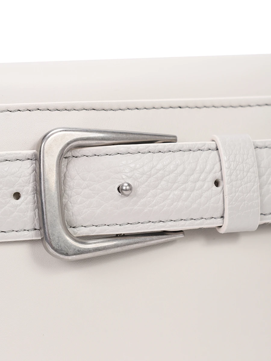 Сумка кожаная BRUNELLO CUCINELLI MBHED2617 C9593 Серый  Фото 5