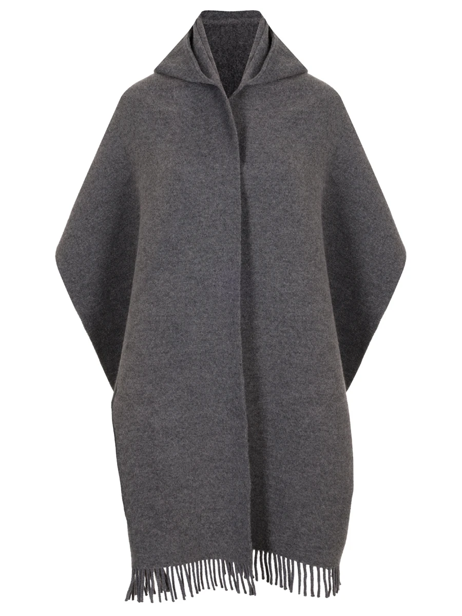 Шарф из шерсти и кашемира BRUNELLO CUCINELLI MSCDAGW83 C0106 Серый 