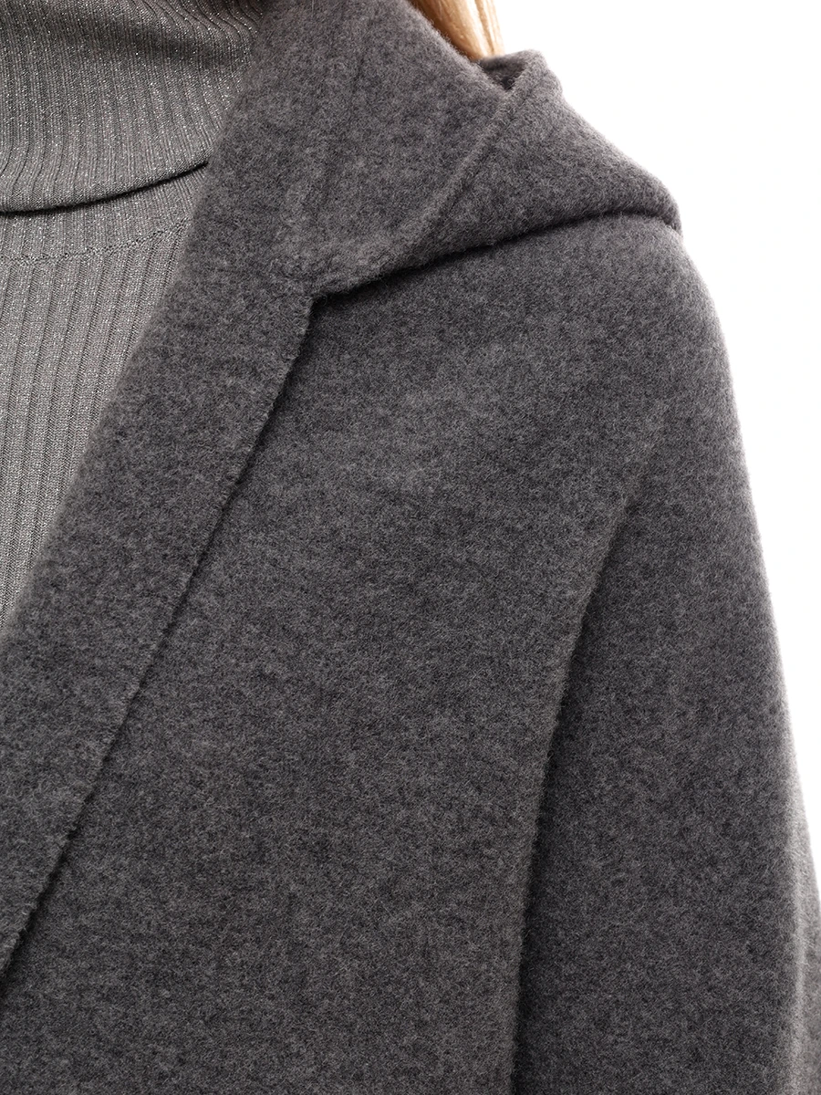 Шарф из шерсти и кашемира BRUNELLO CUCINELLI MSCDAGW83 C0106 Серый  Фото 6