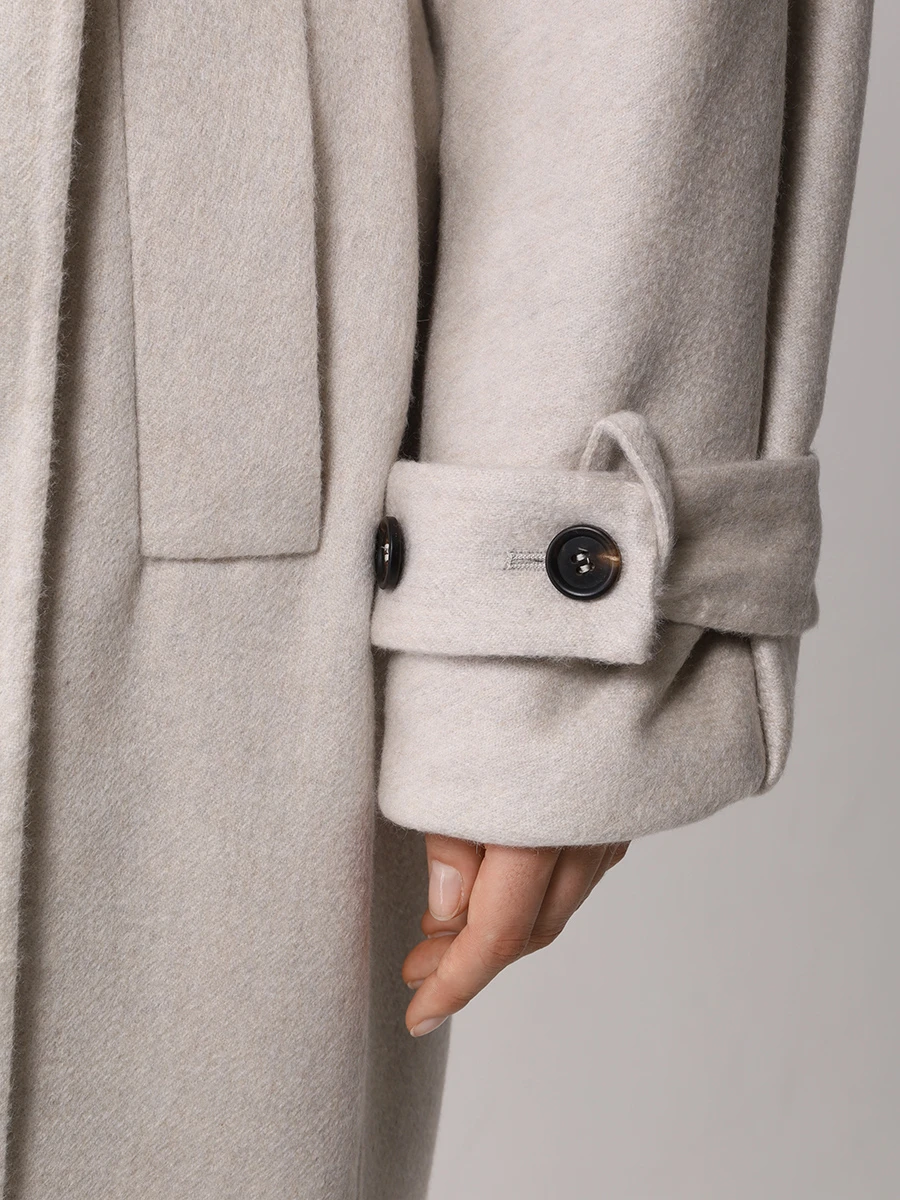 Пальто кашемировое BRUNELLO CUCINELLI MD5039797 C075 Бежевый  Фото 5