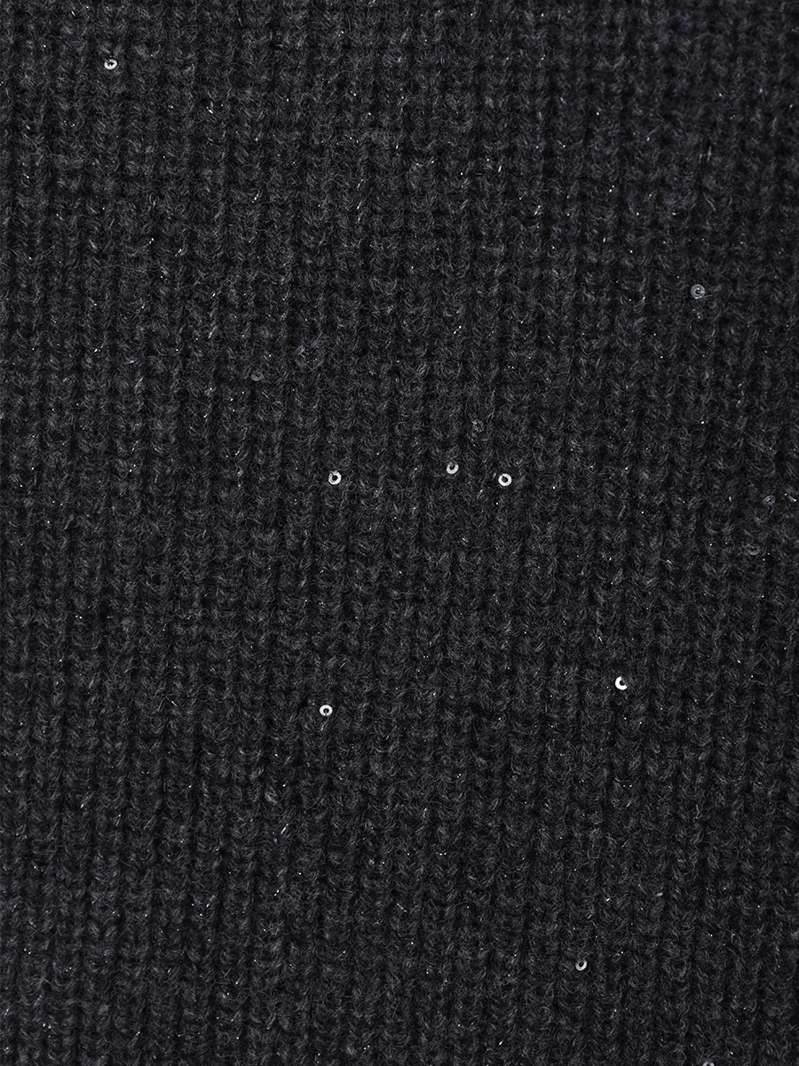 Джемпер из кашемира и шерсти BRUNELLO CUCINELLI MBM756904 C504 Темно- Серый  Фото 6