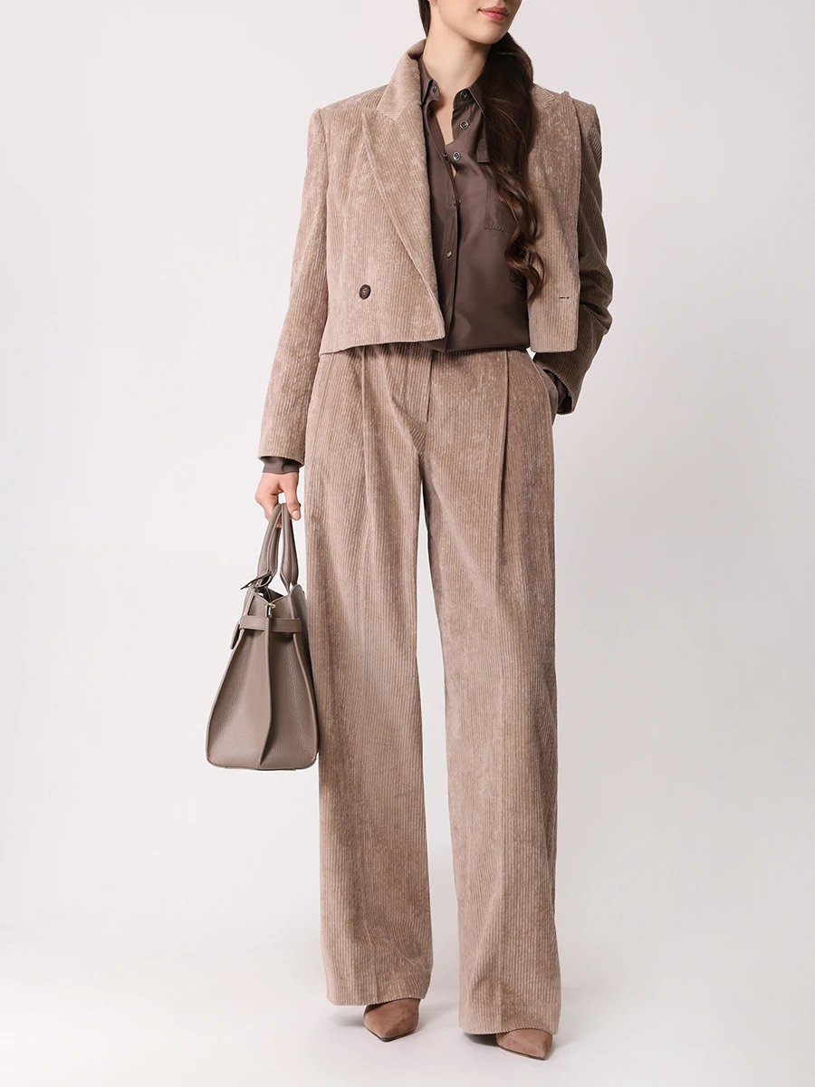 Рубашка шелковая BRUNELLO CUCINELLI MF964ML516 C1868 Коричневый  Фото 2