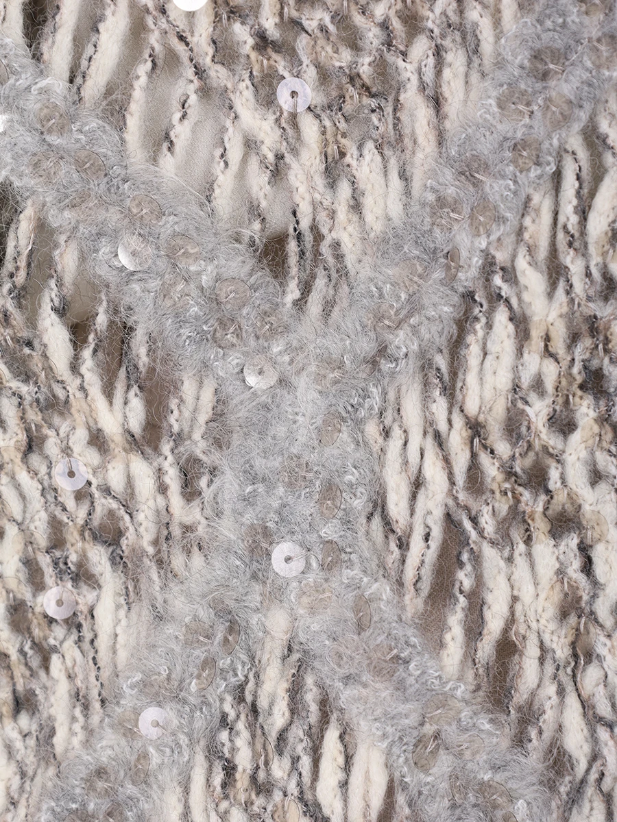 Кардиган шерстяной BRUNELLO CUCINELLI MCER10216 CEO53 Серый  Фото 6