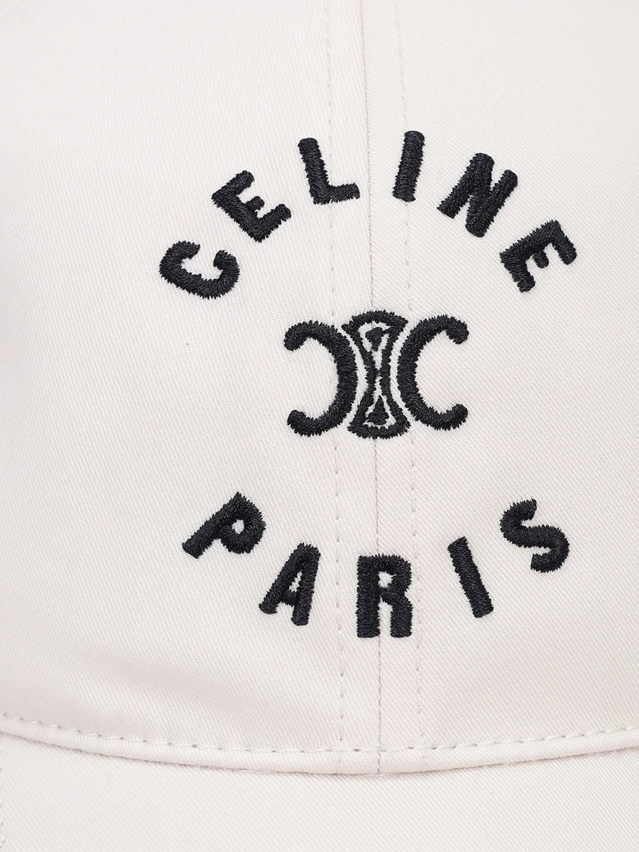 Бейсболка хлопковая CELINE 2AUY0969P.01RD Серый  Фото 3